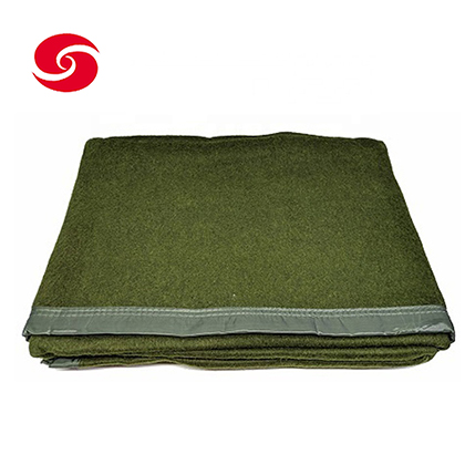 Tactical Military Army Green Warm Soft Wool Throw Blanket