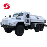 6X6 protective armored water truck with 8000L food grade stainless steel large water tank